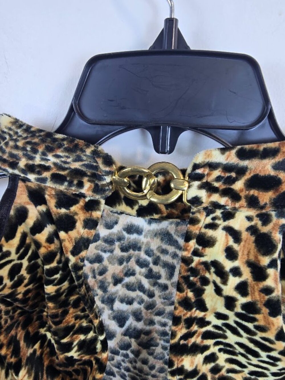 Leopard Cutout Bodycon Midi Dress Open Back M - Picture 7 of 12
